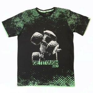 BKT Mens Sz Large Get Tough Monster Truck 4x4 Mud Tires Graphic T Shirt